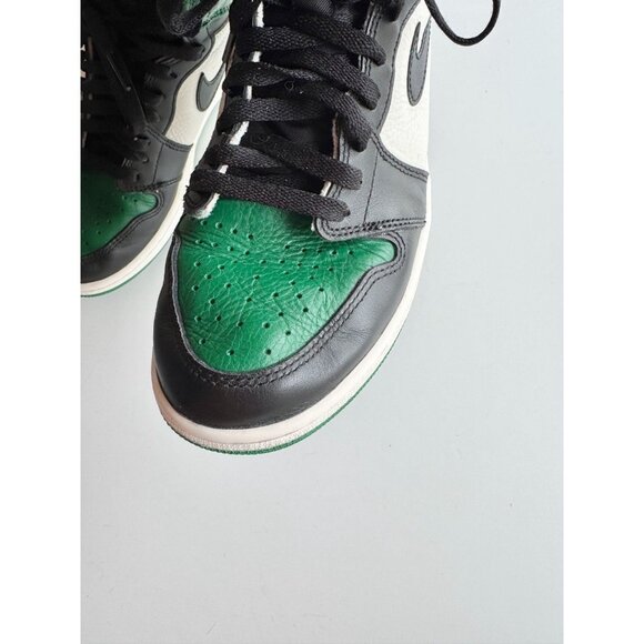 NIKE Air Jordan 1 Retro High Pine Green Sail Black Sneakers, Size 9 - Picture 7 of 16